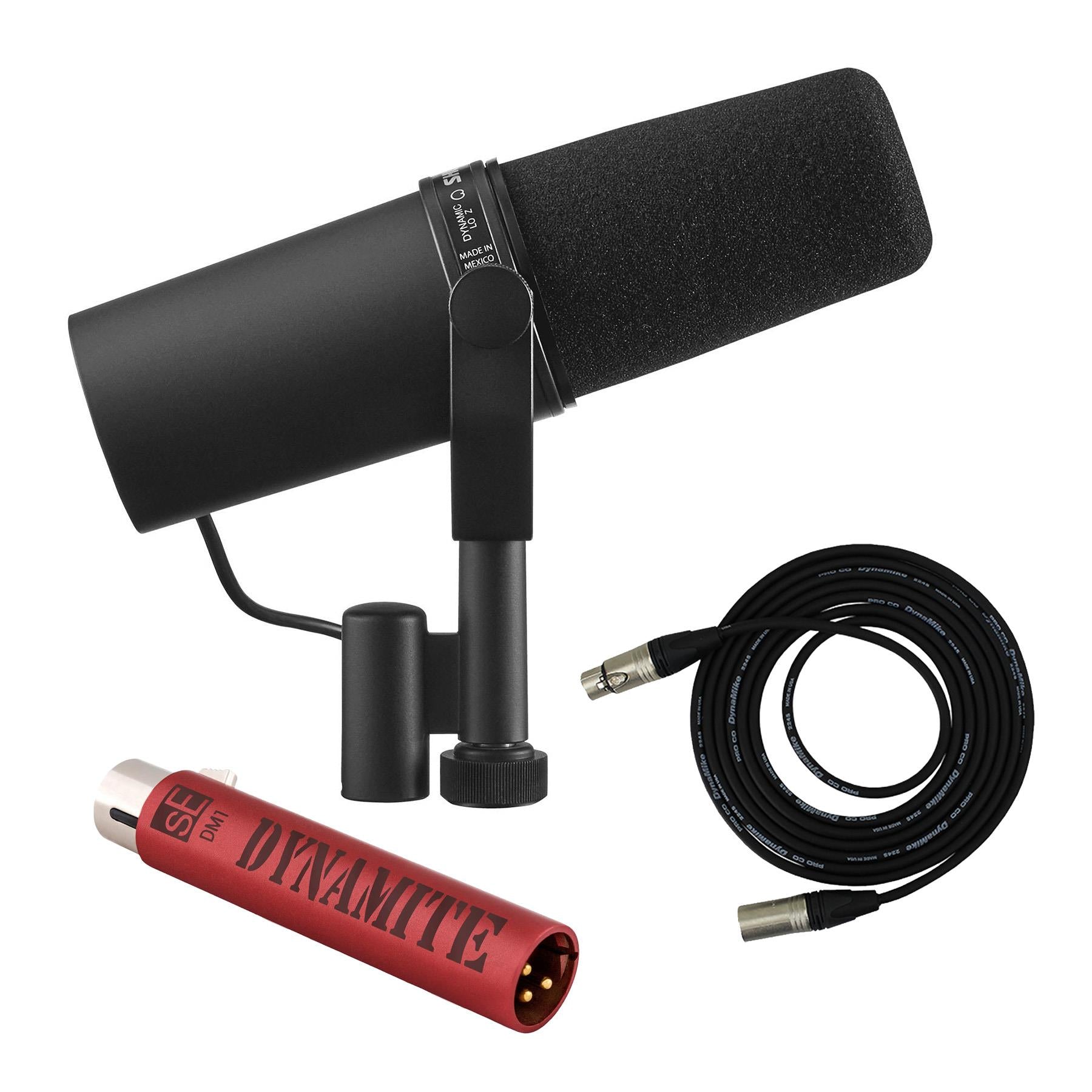Shure SM7B Dynamic Microphone Bundle with sE Electronics DM1 & Pro 