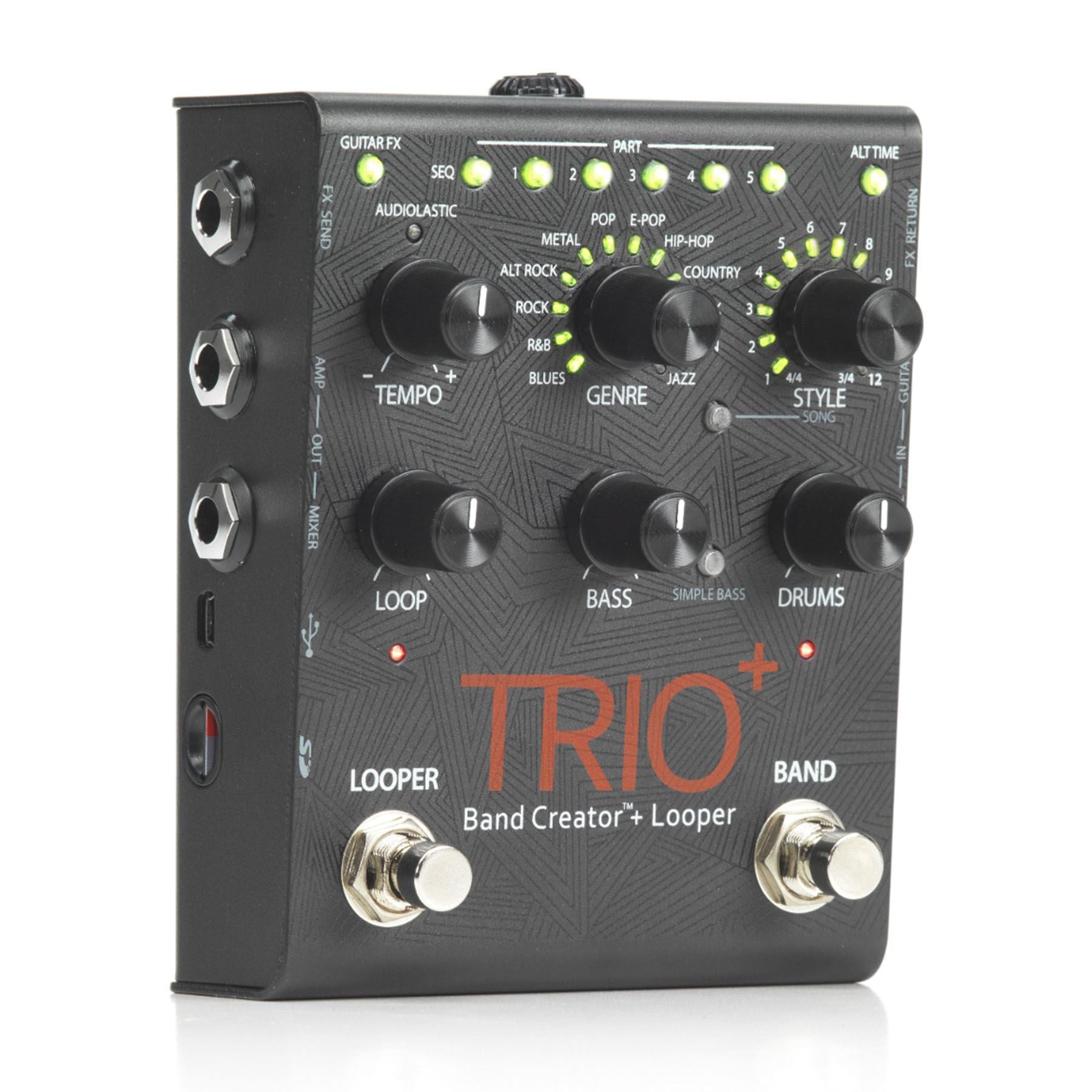 Digitech Trio+ Band Creator and Looper Effect Pedal w/ Power ...