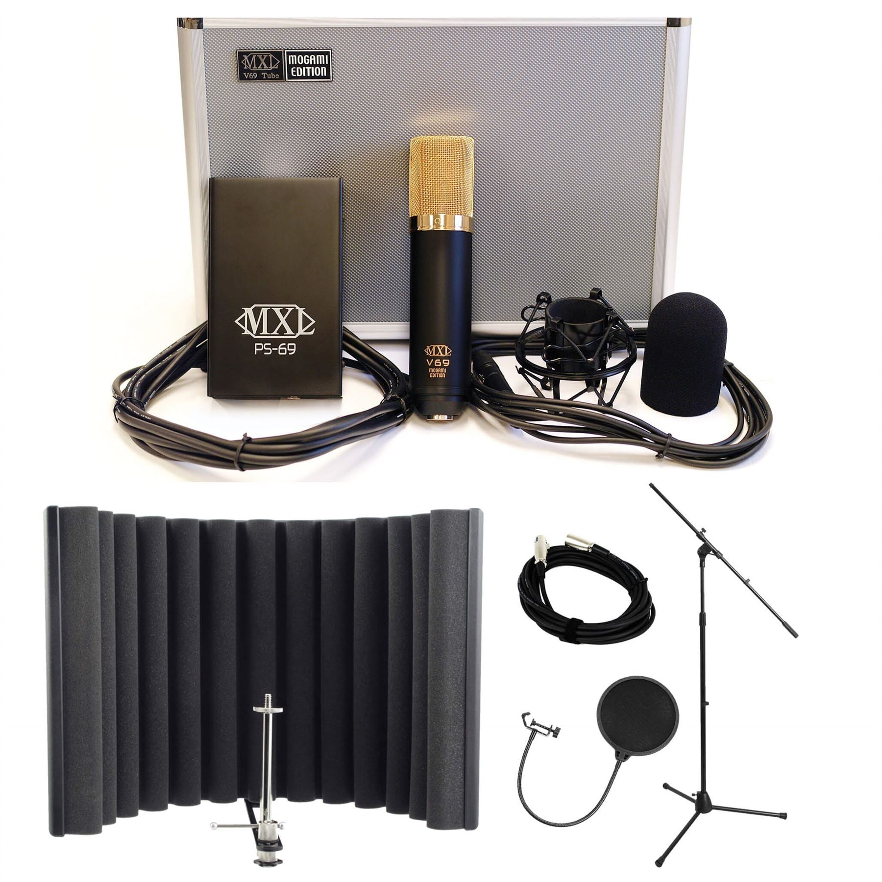 MXL V-69M-EDT Bundle with sE Electronics RF-X, Pop Filter, Stand