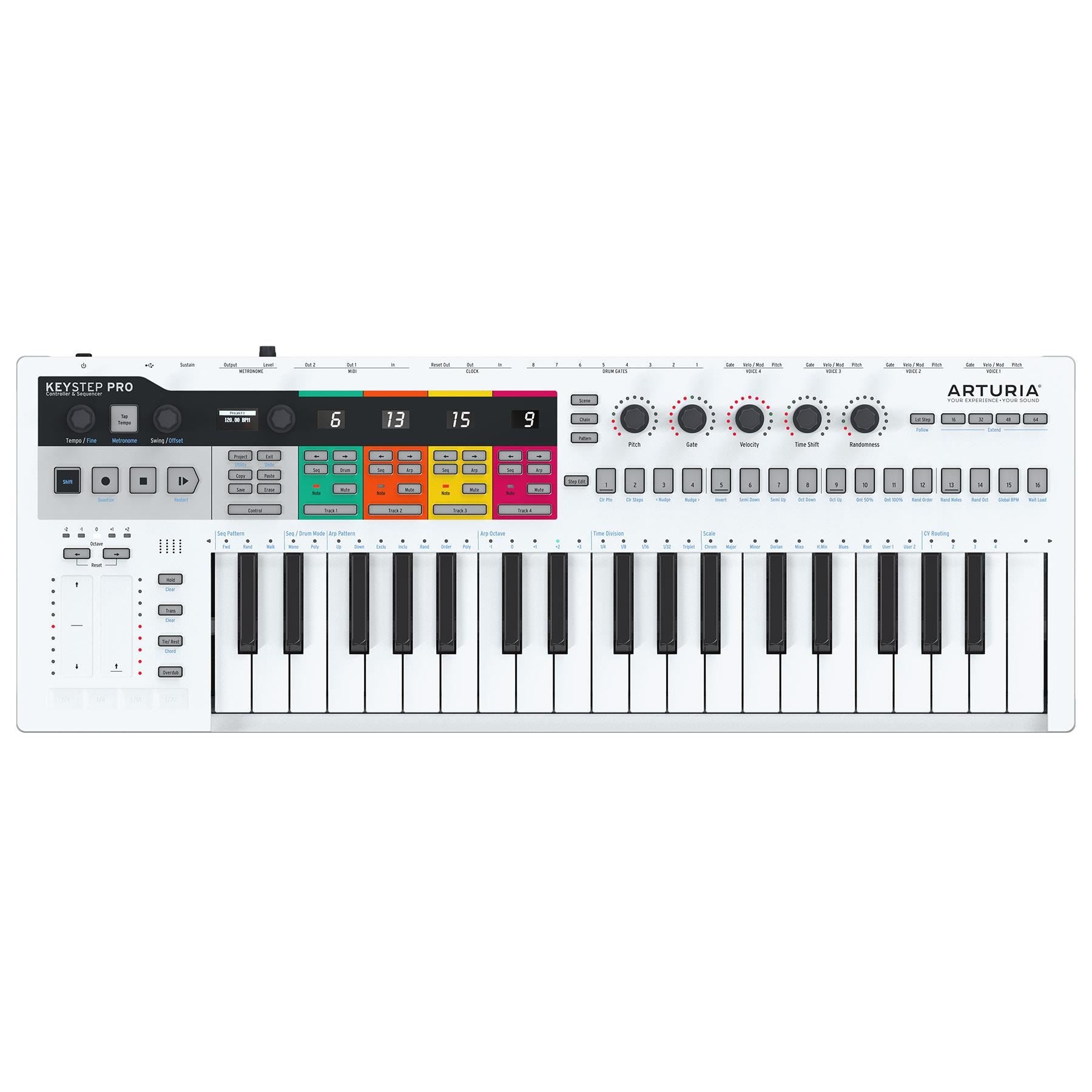 Arturia KeyStep Pro 37-Key USB/MIDI Keyboard Controller & Sequencer