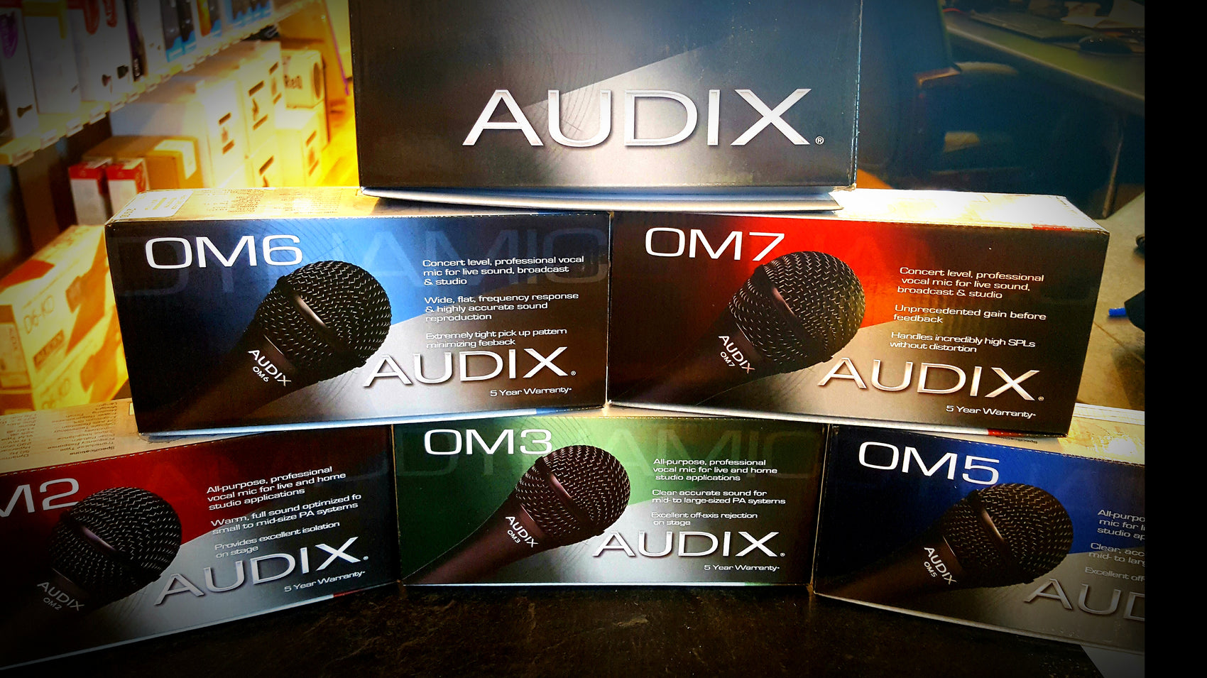 Audix OM Series Dynamic Microphones