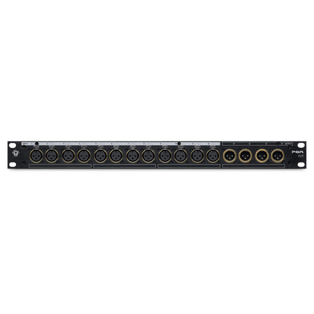 Black Lion PBR XLR 16-Point Gold Plated Patchbay bundle with Rack Screws