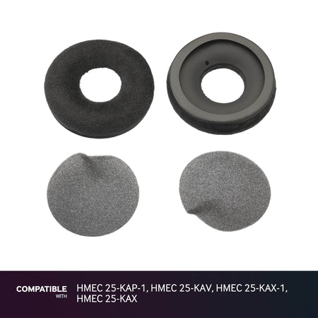 Sennheiser Velour Ear Pads for HMEC 25-KAP-1, HMEC 25-KAV, HMEC 25-KAX-1, HMEC 25-KAX