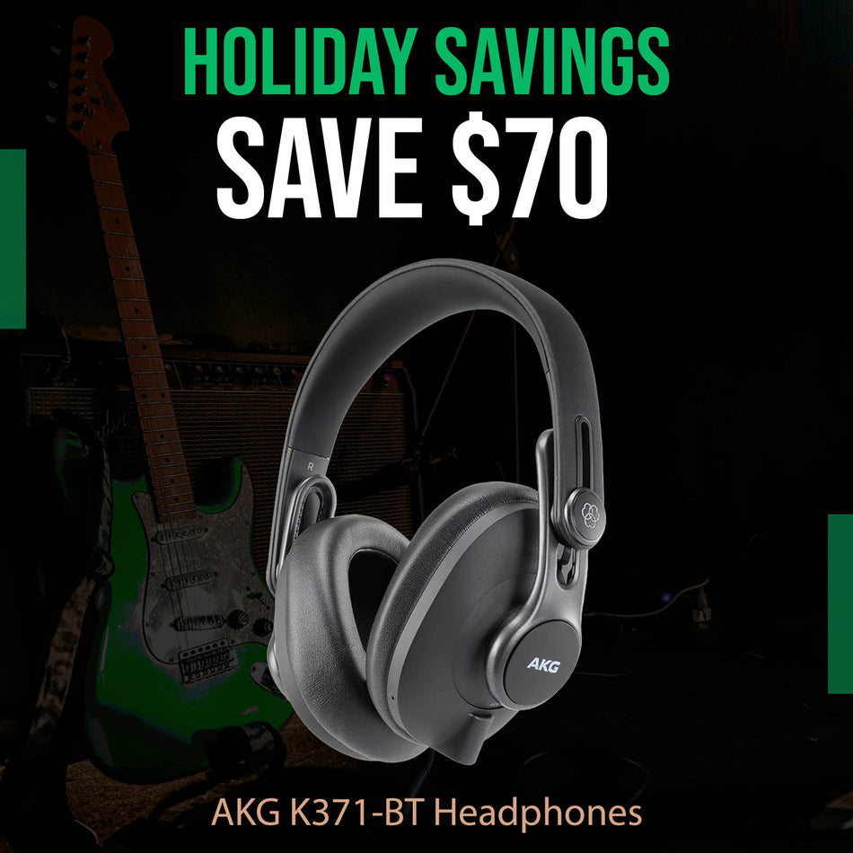 AKG K371-BT Professional Closed-Back Foldable Headphones with Bluetooth