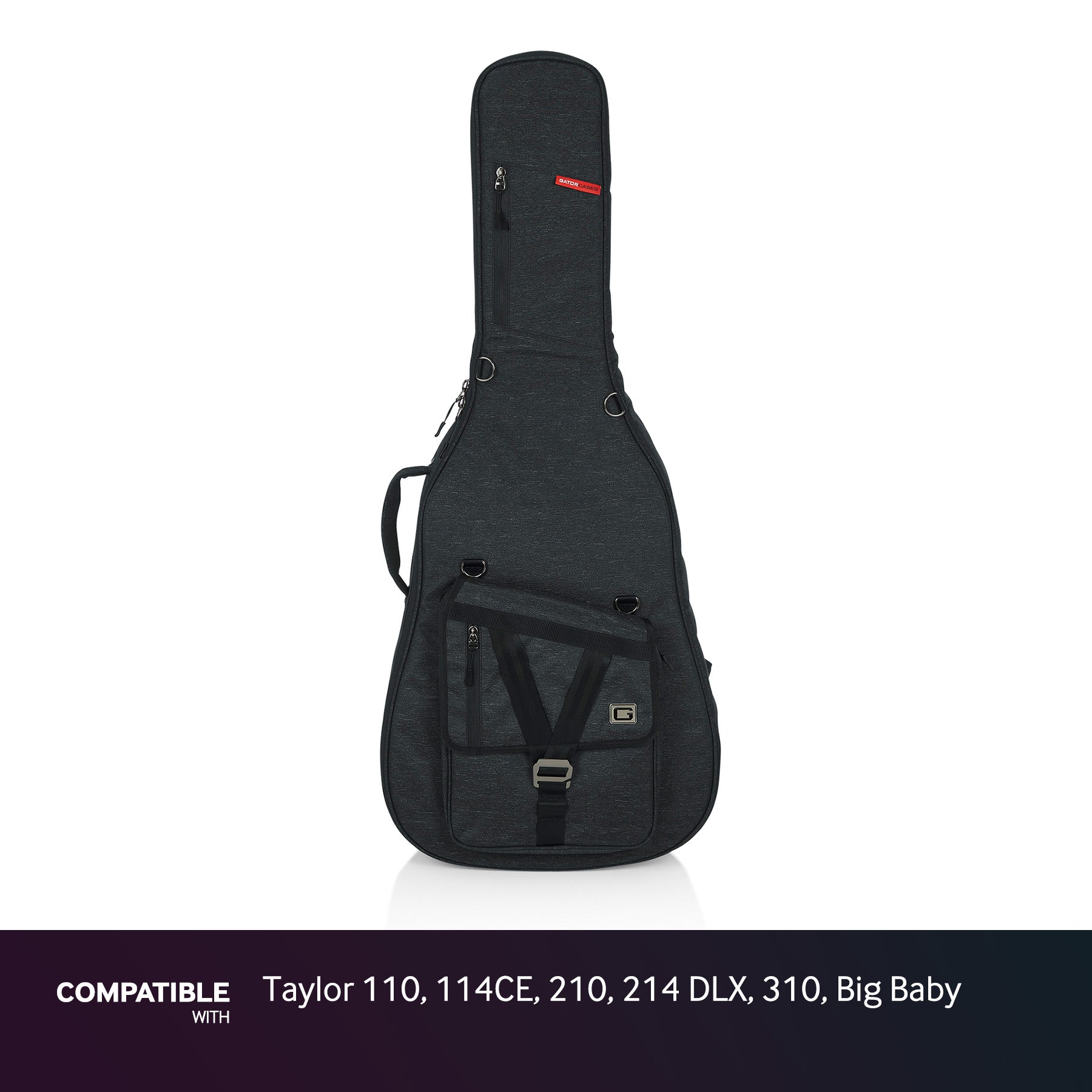 Gator Black Jumbo Gig Bag fits Taylor 110, 114CE, 210, 214 DLX, 310, Big Baby