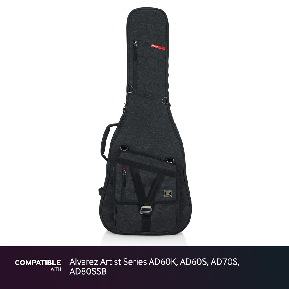 Gator Black Gig Bag fits Alvarez Artist Series AD60K, AD60S, AD70S, AD80SSB