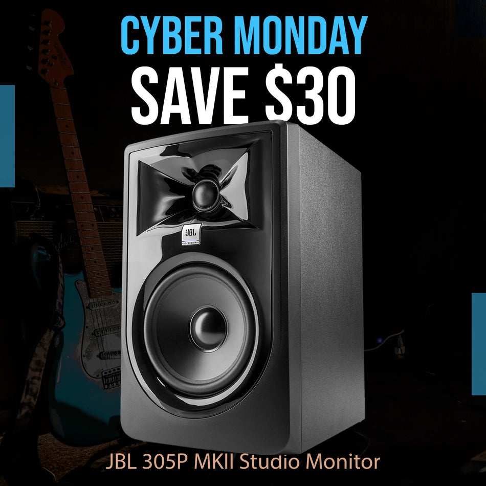 JBL 305P MKII 5" Powered 2-Way Studio Monitor (Single Speaker) LSR-305 LSR305