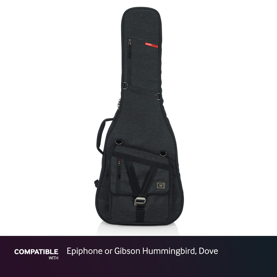 Gator Black Gig Bag fits Epiphone or Gibson Hummingbird, Dove