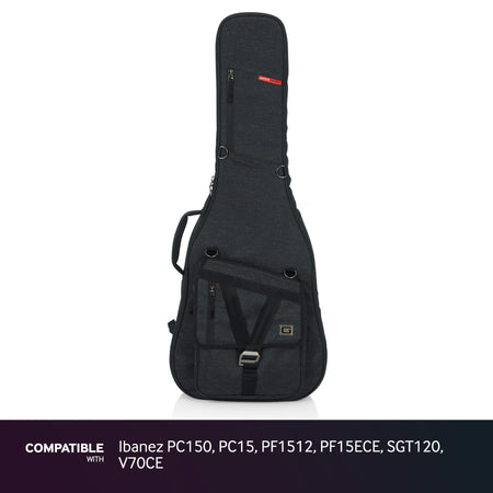 Gator Black Gig Bag fits Ibanez PC150, PC15, PF1512, PF15ECE, SGT120, V70CE