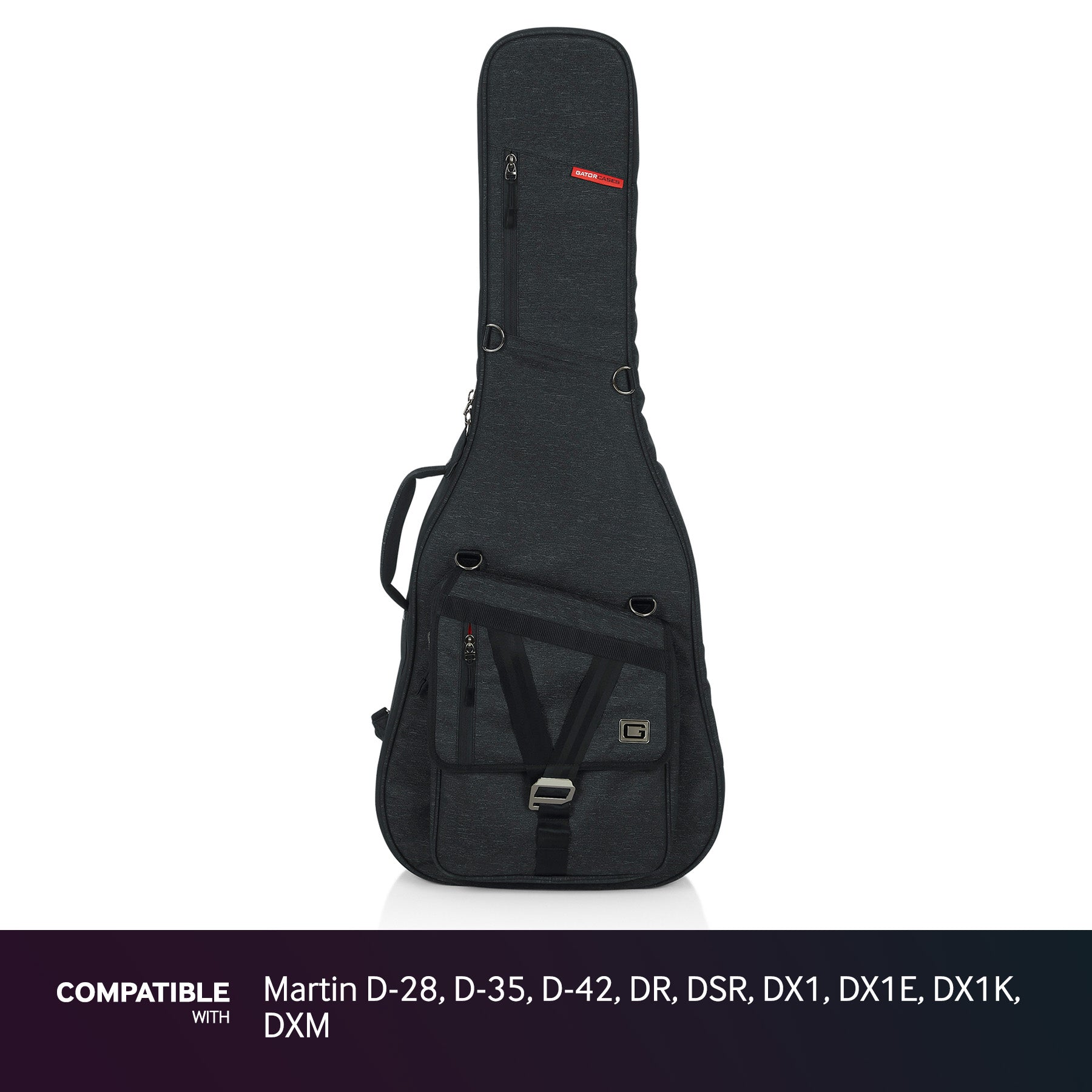 Gator Black Gig Bag fits Martin D-28, D-35, D-42, DR, DSR, DX1, DX1E, DX1K, DXM