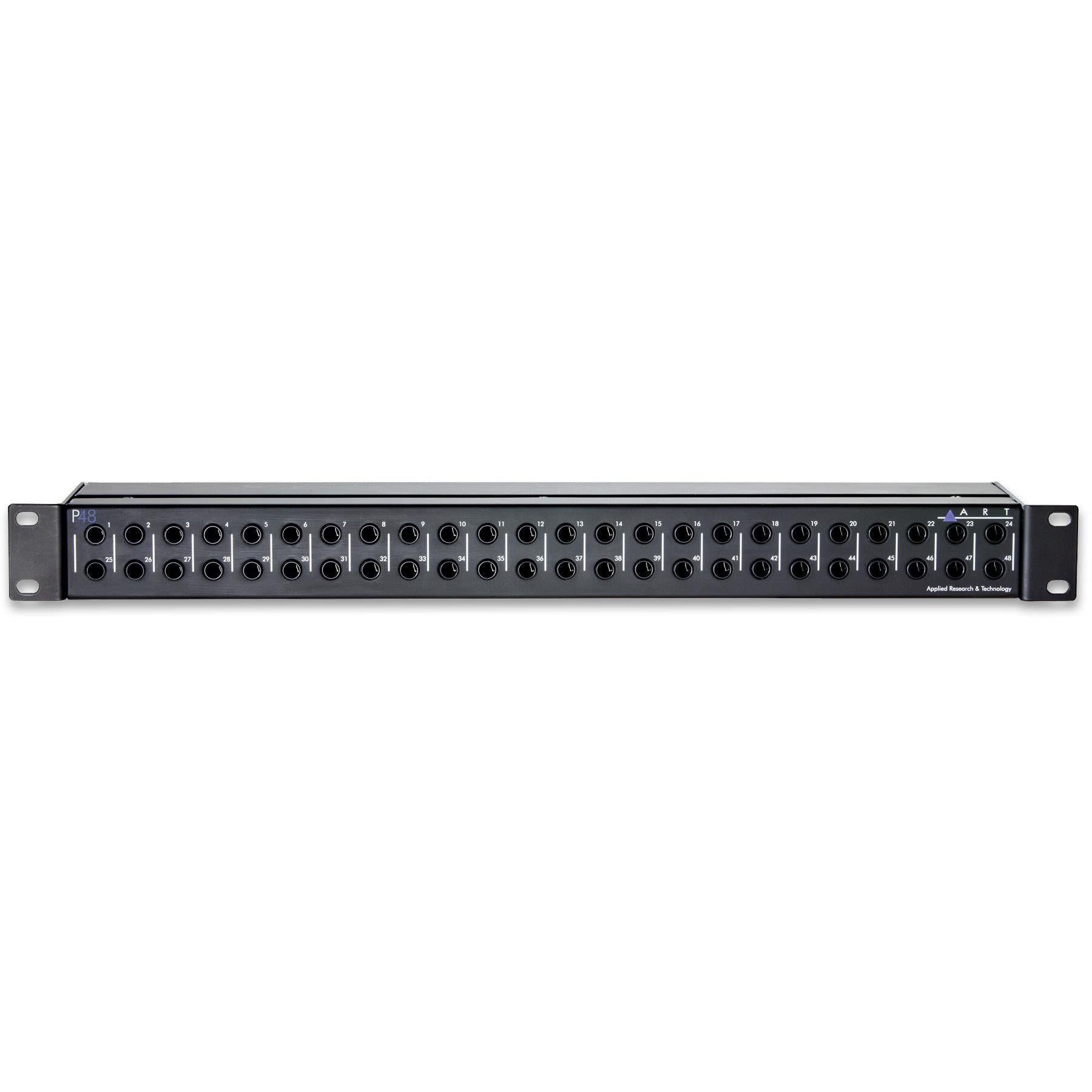 ART P48 48-Point TRS Balanced Patchbay bundle with Rack Screws