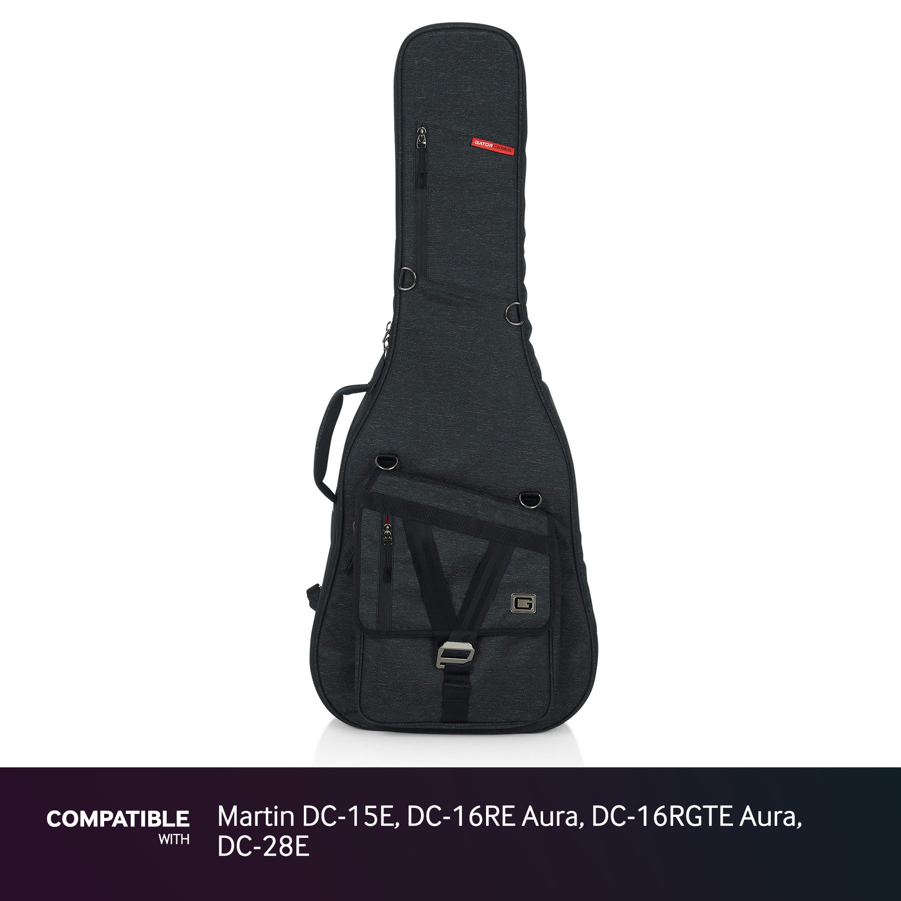 Gator Black Gig Bag fits Martin DC-15E, DC-16RE Aura, DC-16RGTE Aura, DC-28E