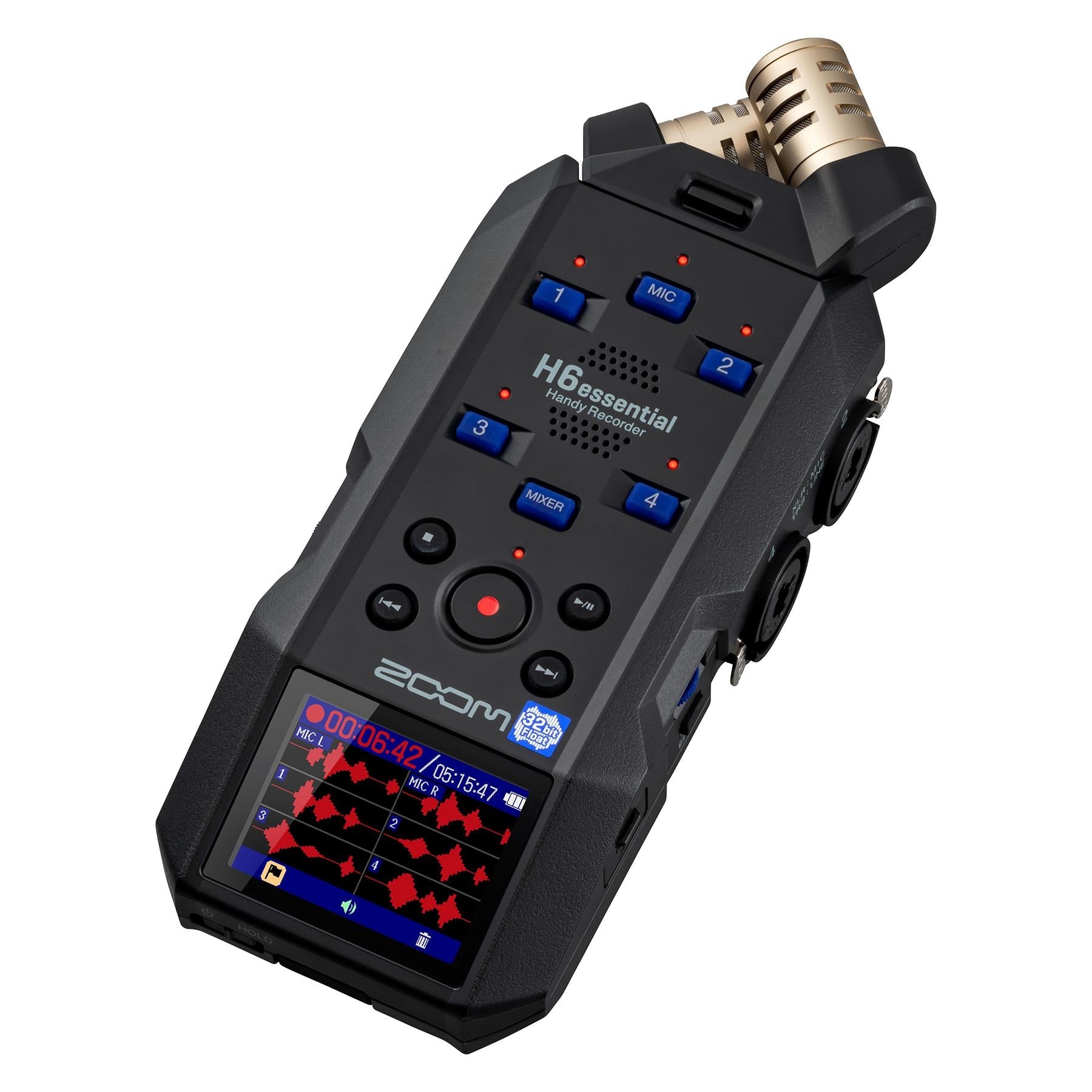 Zoom H6essential Digital Recorder Bundle with 4 20-foot XLR Microphone Cables