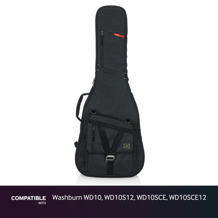 Gator Black Gig Bag fits Washburn WD10, WD10S12, WD10SCE, WD10SCE12