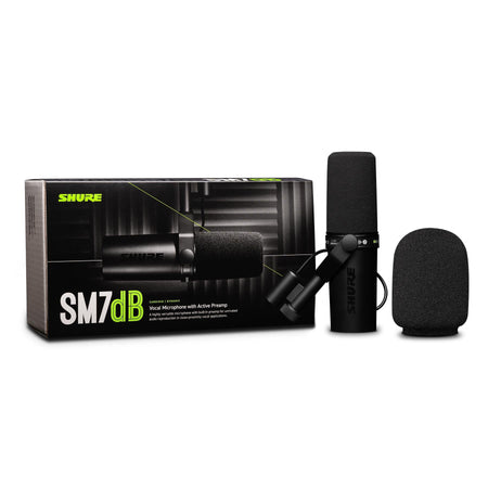 Shure SM7dB Microphone Bundle with 15-foot Mogami XLR Cable