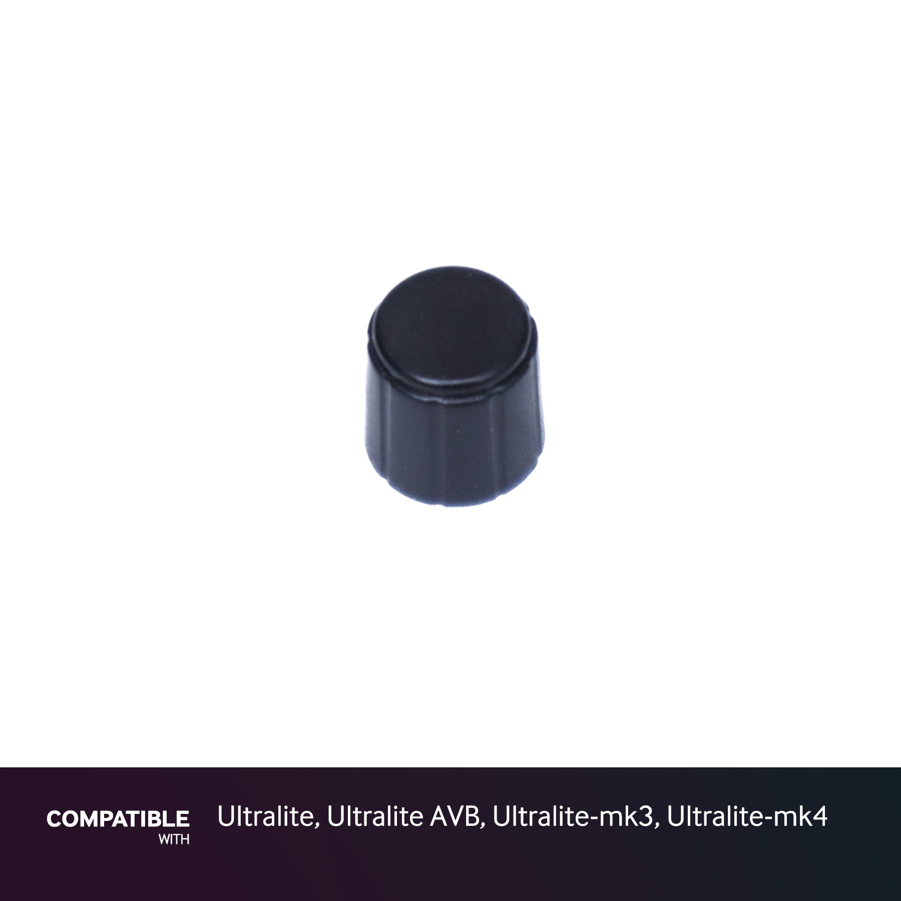 MOTU Black Knob for Ultralite, Ultralite AVB, Ultralite-mk3, Ultralite-mk4