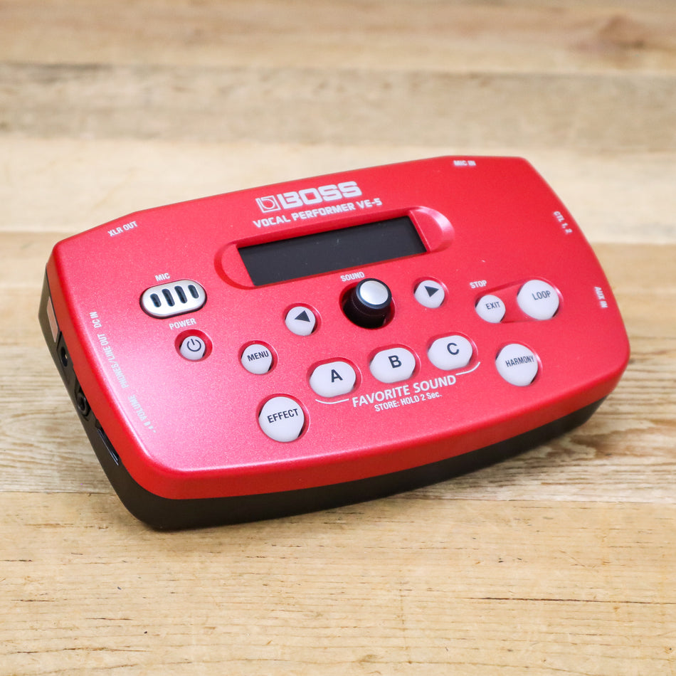 B-Stock Boss VE-5 Vocal Performer Effects Processor, Red