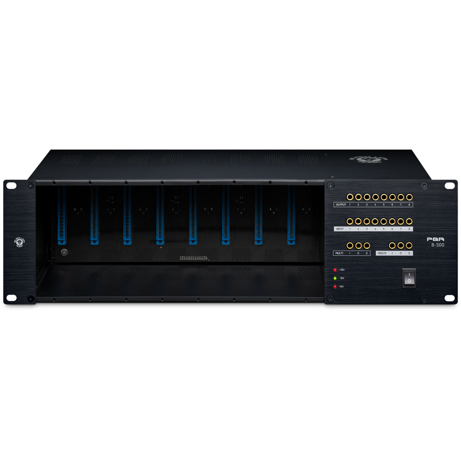 Black Lion Audio PBR-8 500 500-Series 8-Slot Rack/PSU with Built-in Patchbay