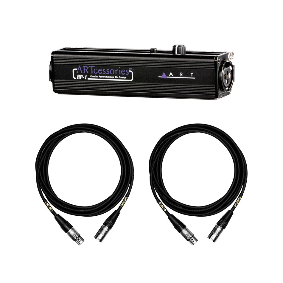 ART RP1 Remote Preamp Bundle with 15-foot Mogami XLR Cables