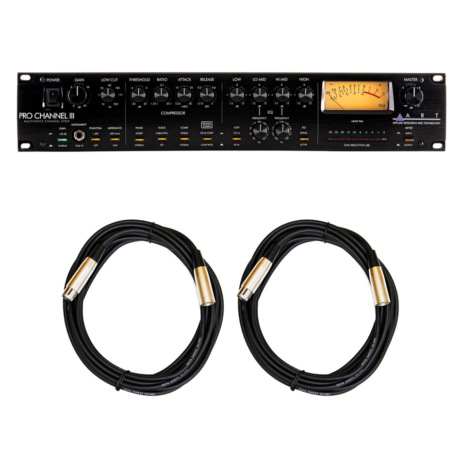 ART Pro Channel III Multivoice Channel Strip Bundle with XLR Cables