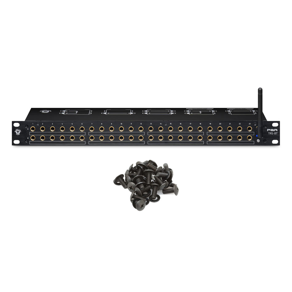 Black Lion Audio PBR TRS BT 48-Point Patchbay with Bluetooth with Rack Screws