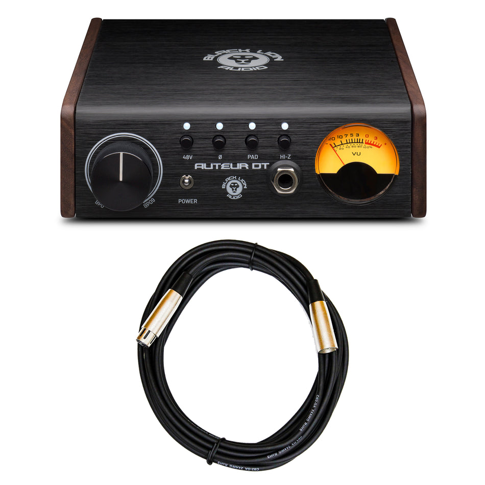 Black Lion Audio Auteur DT Desktop Preamp Bundle with XLR Cable