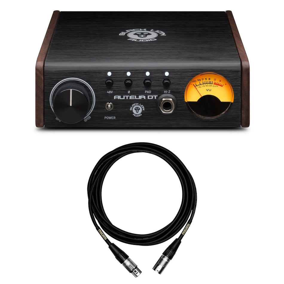 Black Lion Audio Auteur DT Desktop Preamp Bundle with Mogami XLR Cable