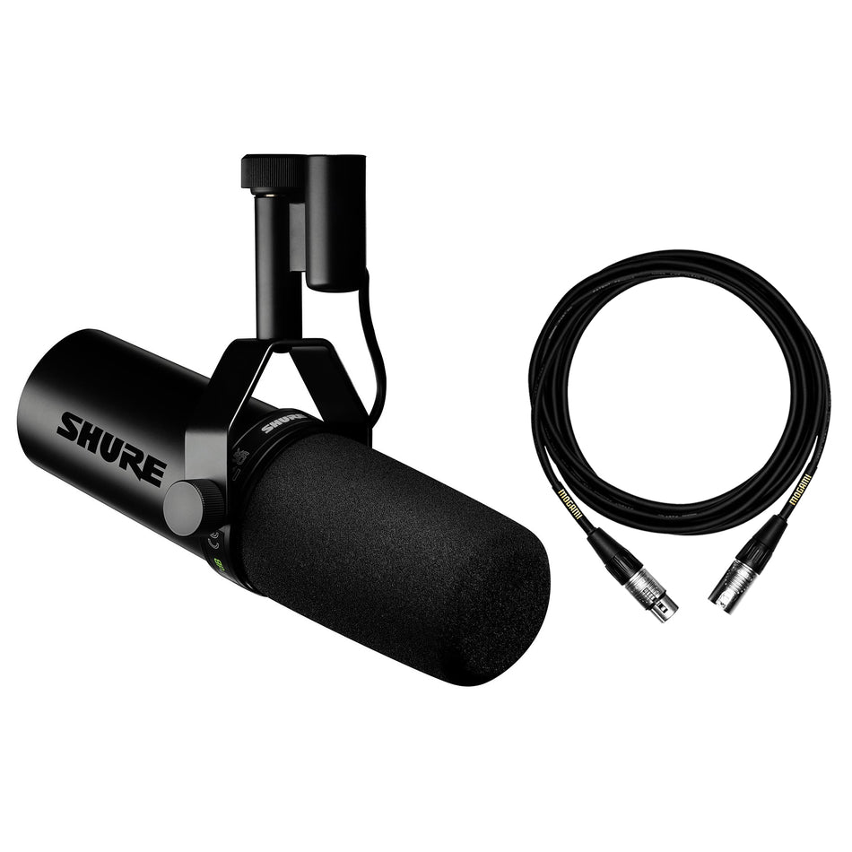 Shure SM7dB Microphone Bundle with 15-foot Mogami XLR Cable