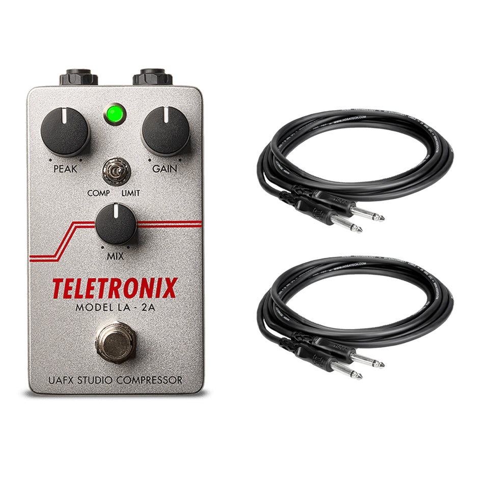 Universal Audio UAFX Teletronix LA-2A Pedal Bundle with Hosa Instrument Cables