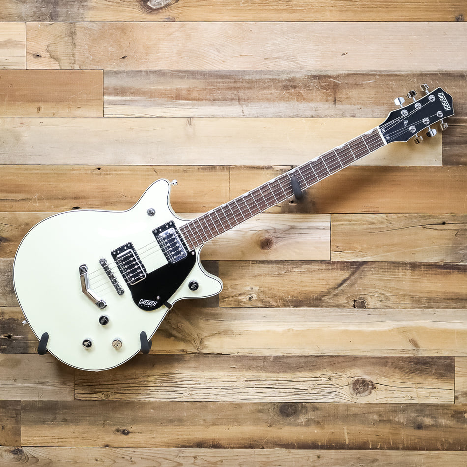 Gretsch G5222 Electromatic Double Jet BT Electric Guitar with V-Stoptail, Vintage White