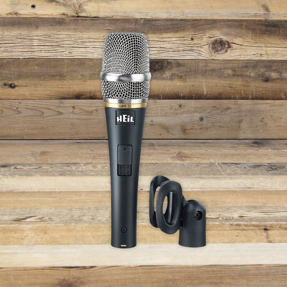 Open Box Heil PR 20 SUT Utility Dynamic Handheld Microphone with On/Off Switch