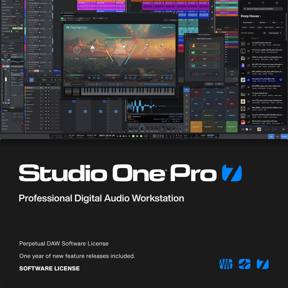 PreSonus Studio One Pro 7, Perpetual License  - Digital Download