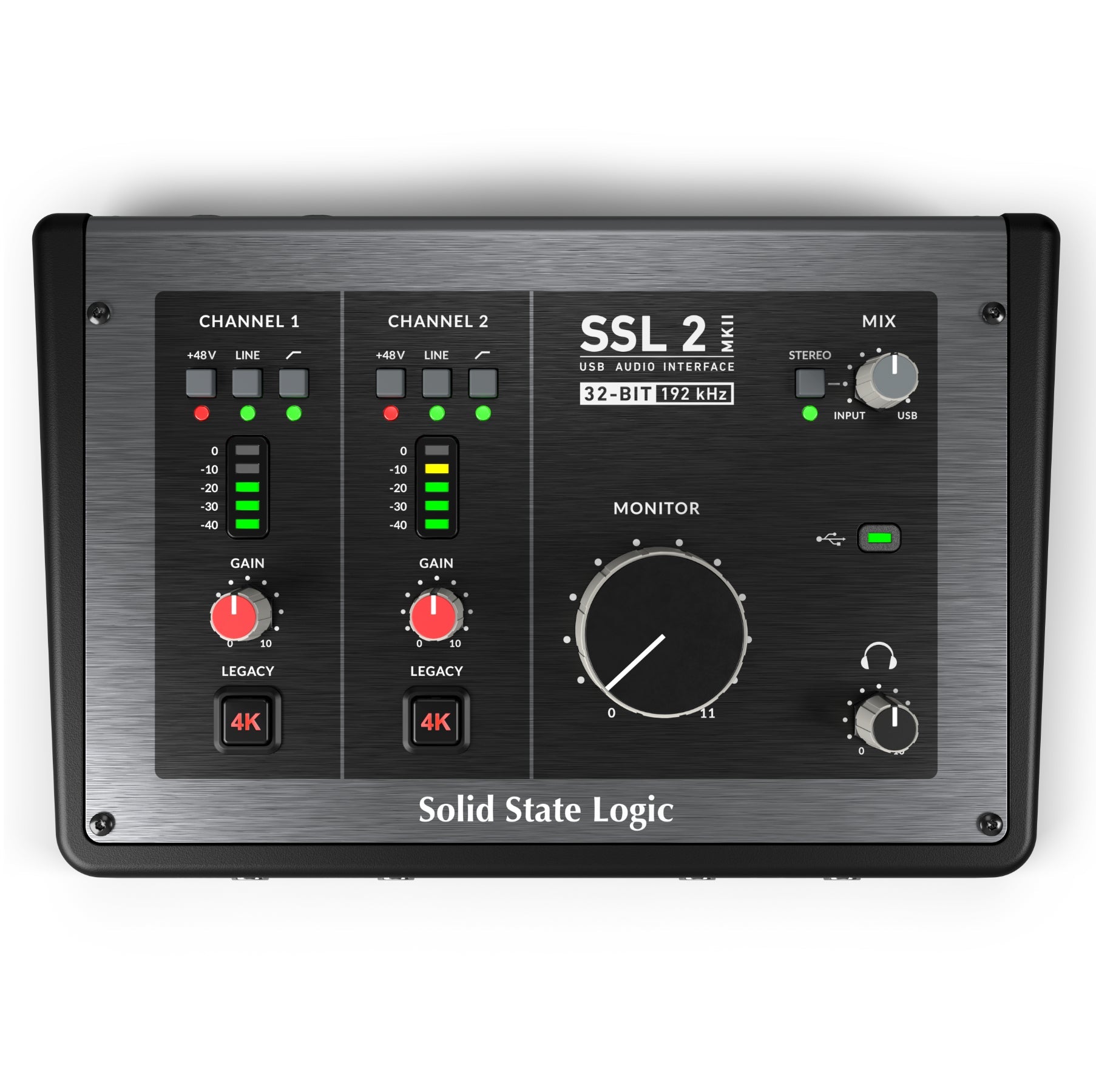 SSL SSL2 MKII USB-C Audio Interface Bundle with Samson SR350 Headphones