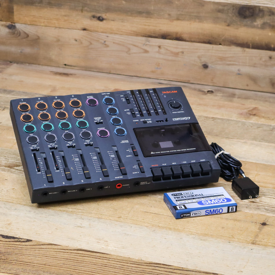 Tascam Porta 07 Ministudio 4-track Analog Cassette Recorder