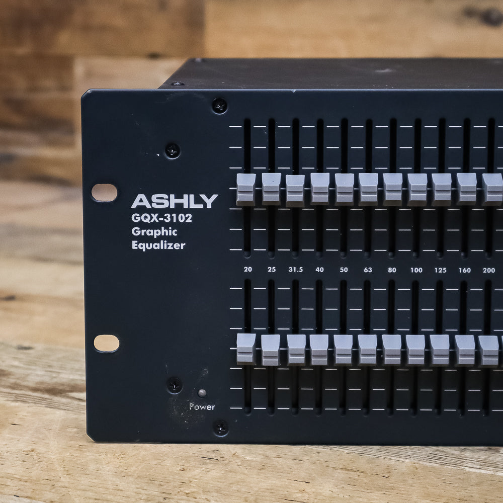 Ashly GQX-3102 Stereo 31-Band Graphic Equalizer (Latest Version)