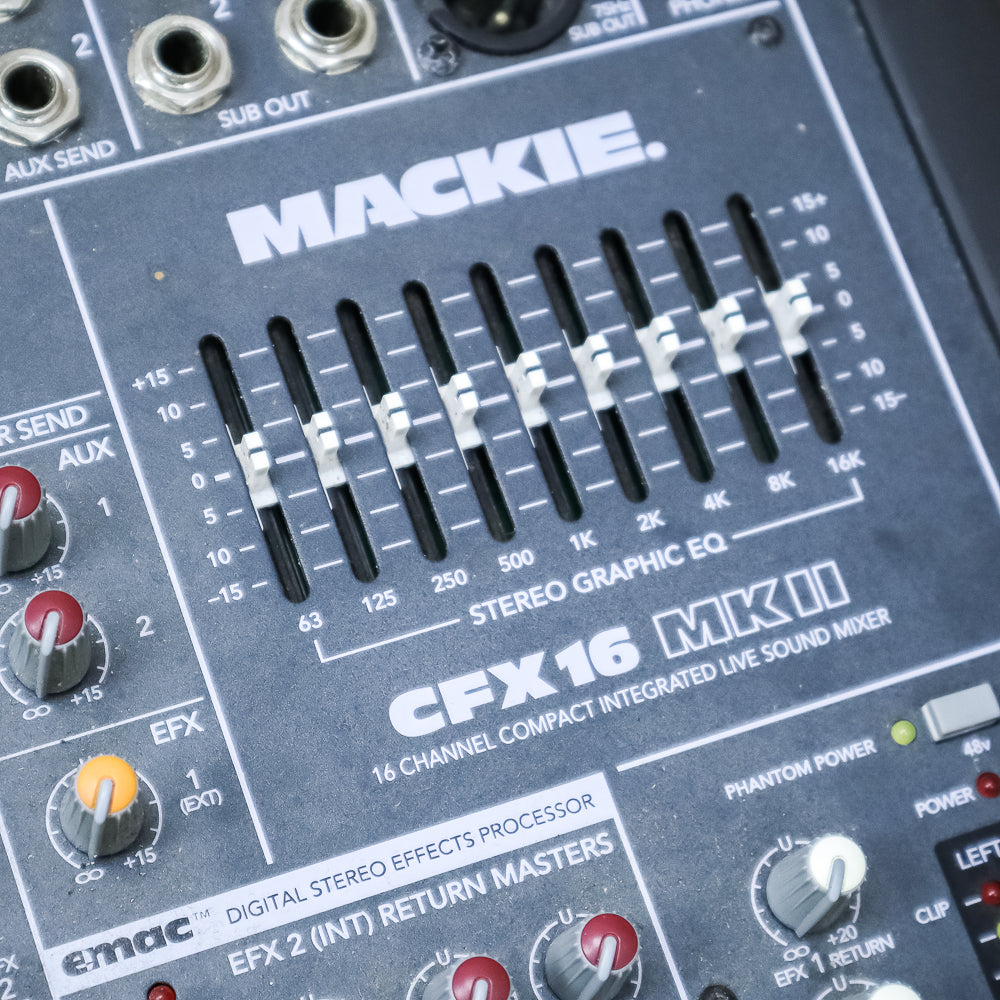 Mackie CFX16MK2 (CFX16-mk2) 16-Channel Mixer 12 XLR Mic Inputs & Effec –  Pixel Pro Audio