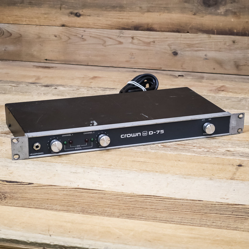 Crown D-75 (D75) Power Amplifier