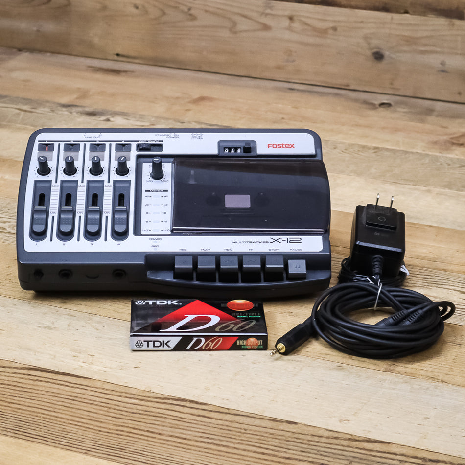 Fostex X-12 (X12) Silver Multitracker Analog Cassette Tape Recorder