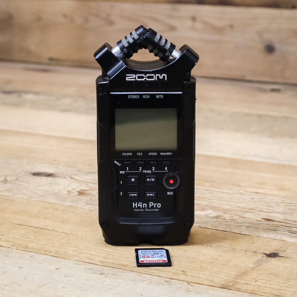 Zoom H4N Pro All Black Digital Handheld Recorder