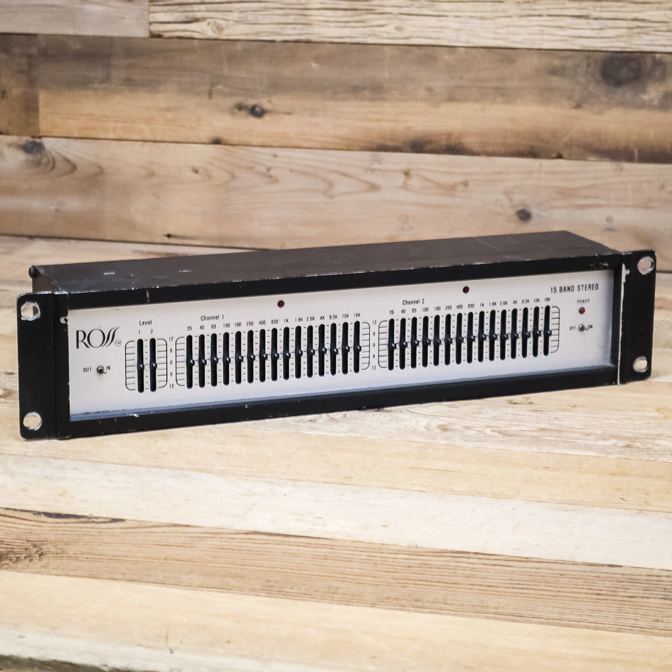 Ross 15-Band Stereo Graphic Equalizer