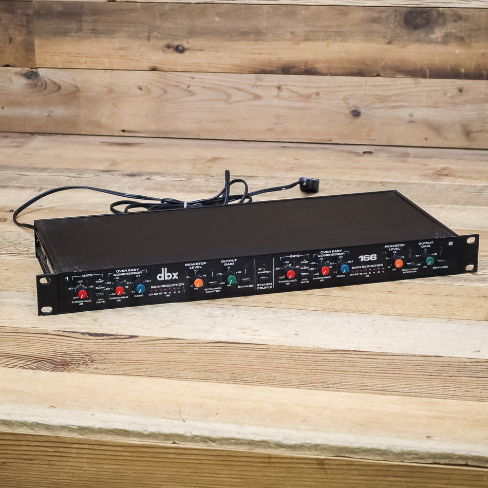 DBX 166 Vintage 2-Channel Stereo Compressor/Limiter