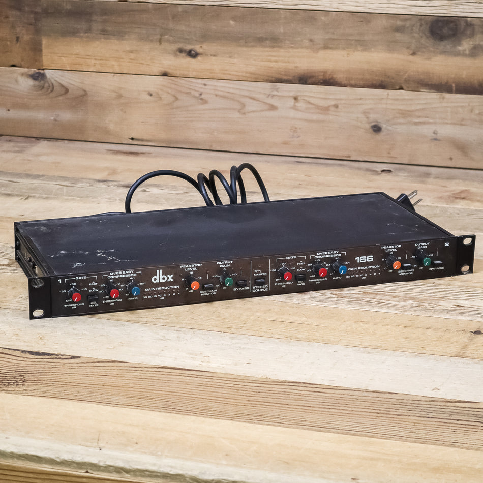 DBX 166 Vintage 2-Channel Stereo Compressor/Limiter