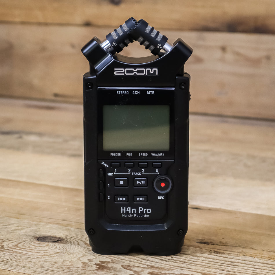 Zoom H4N Pro All Black Digital Handheld Recorder