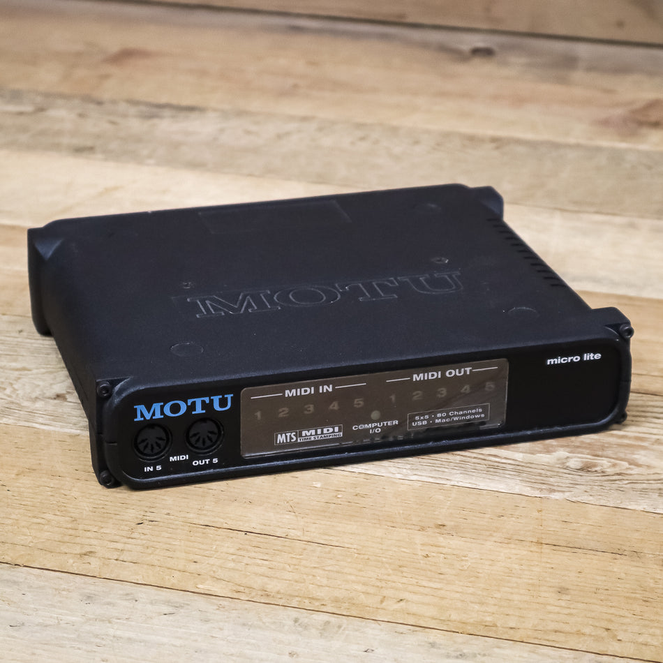 MOTU micro lite 5x5 USB Bus-Powered MIDI Interface