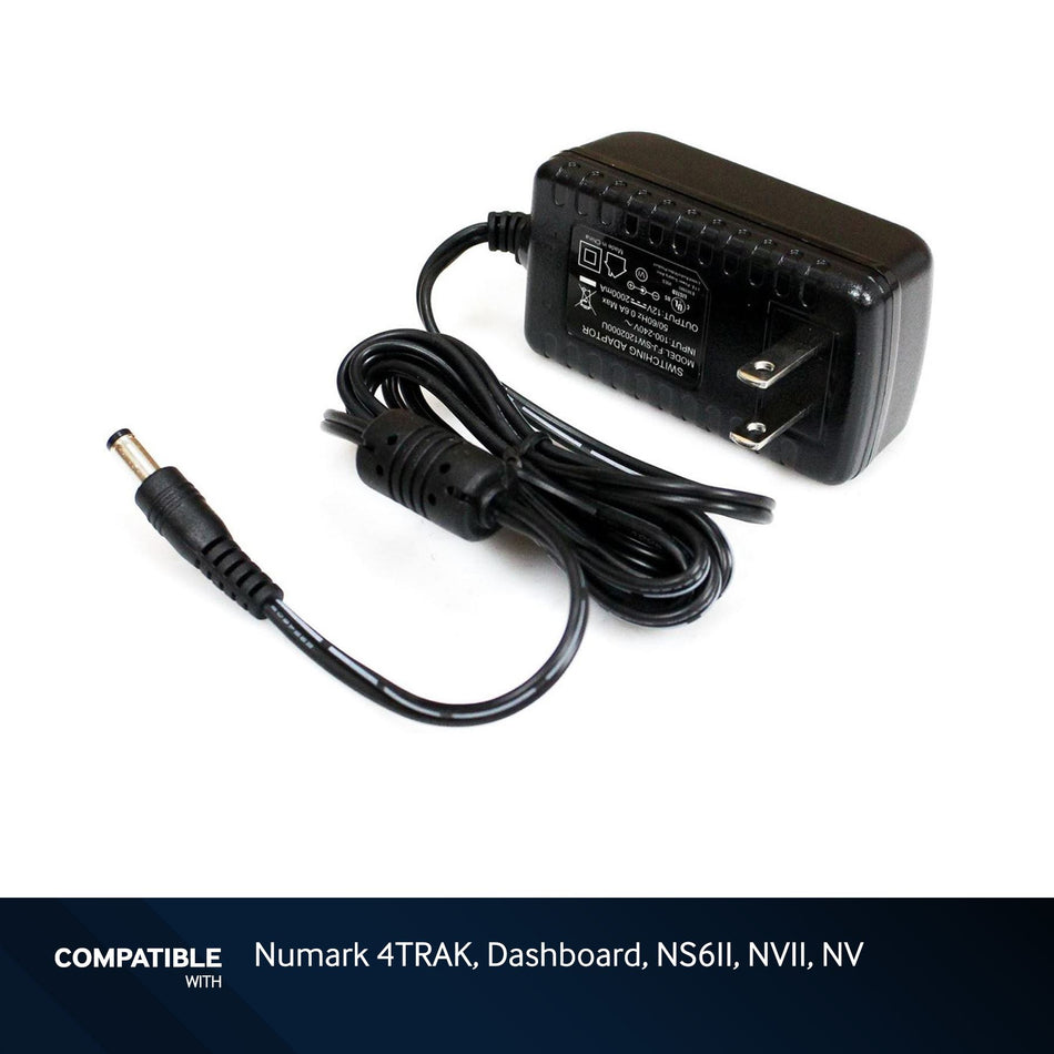 Numark 4TRAK, Dashboard, NS6II, NVII, NV Power Adapter