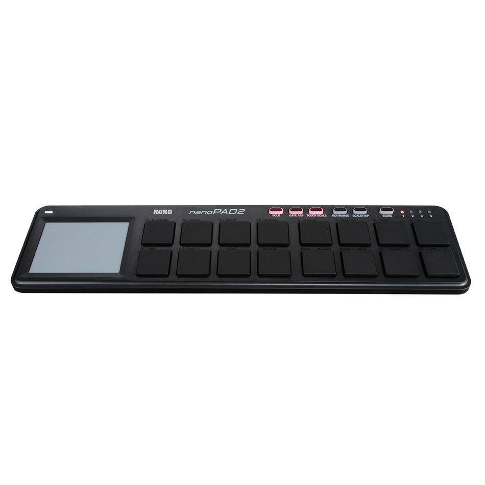 Korg nanoPAD2 Black nanoSERIES2 Slim-Line USB/MIDI Pad Controller