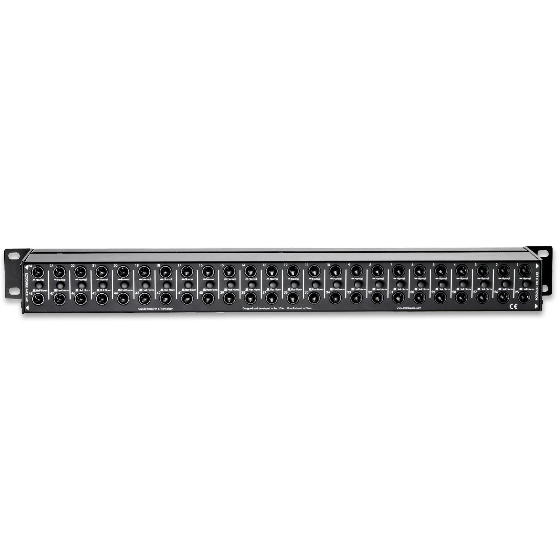 ART P48 48-Point TRS Balanced Patchbay bundle with Rack Screws