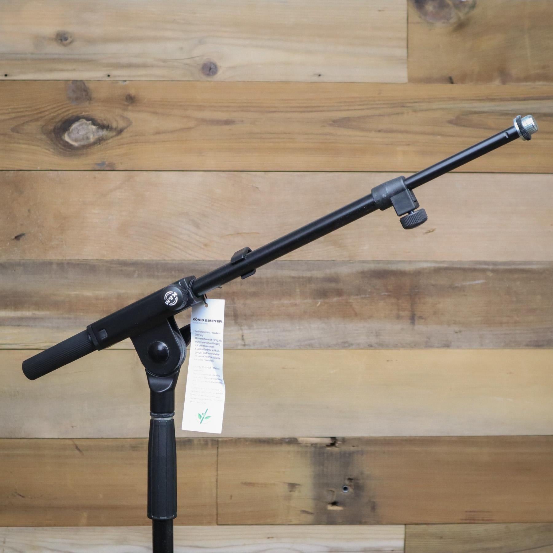 Open Box K&M 21075 Telescoping Boom Microphone Stand Black 21075-500-55