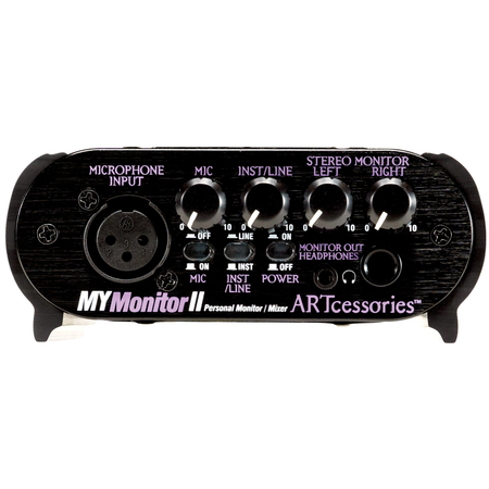 ART MyMonitor II Personal Headphone Monitor Mixer Bundle with XLR Cable