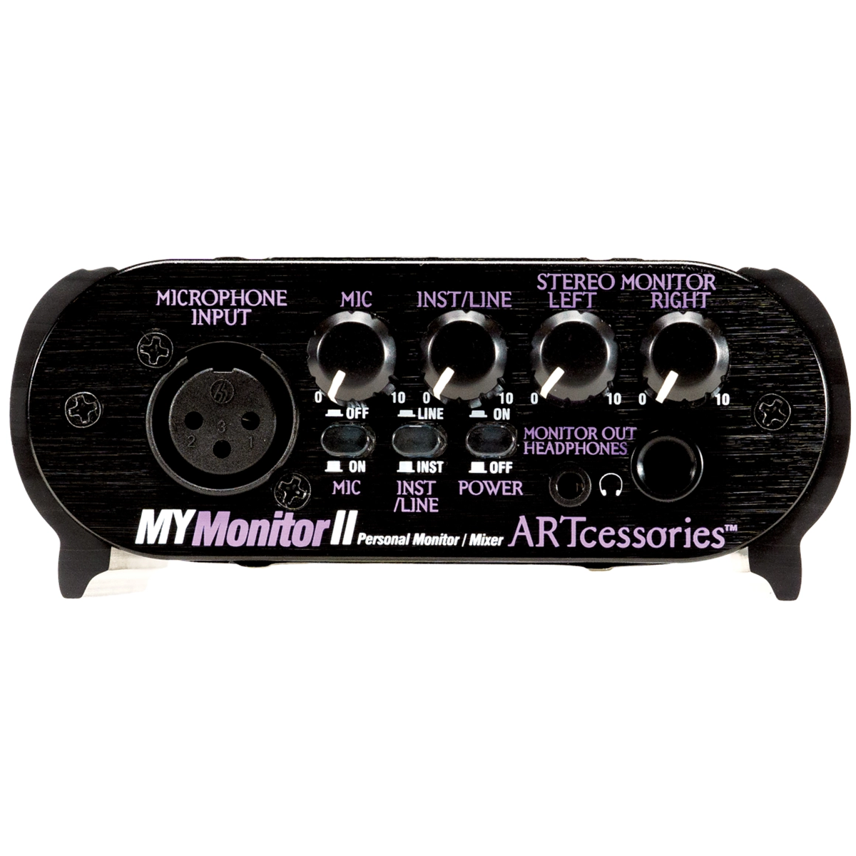 ART MyMonitor II Personal Headphone Monitor Mixer Bundle with Headphones